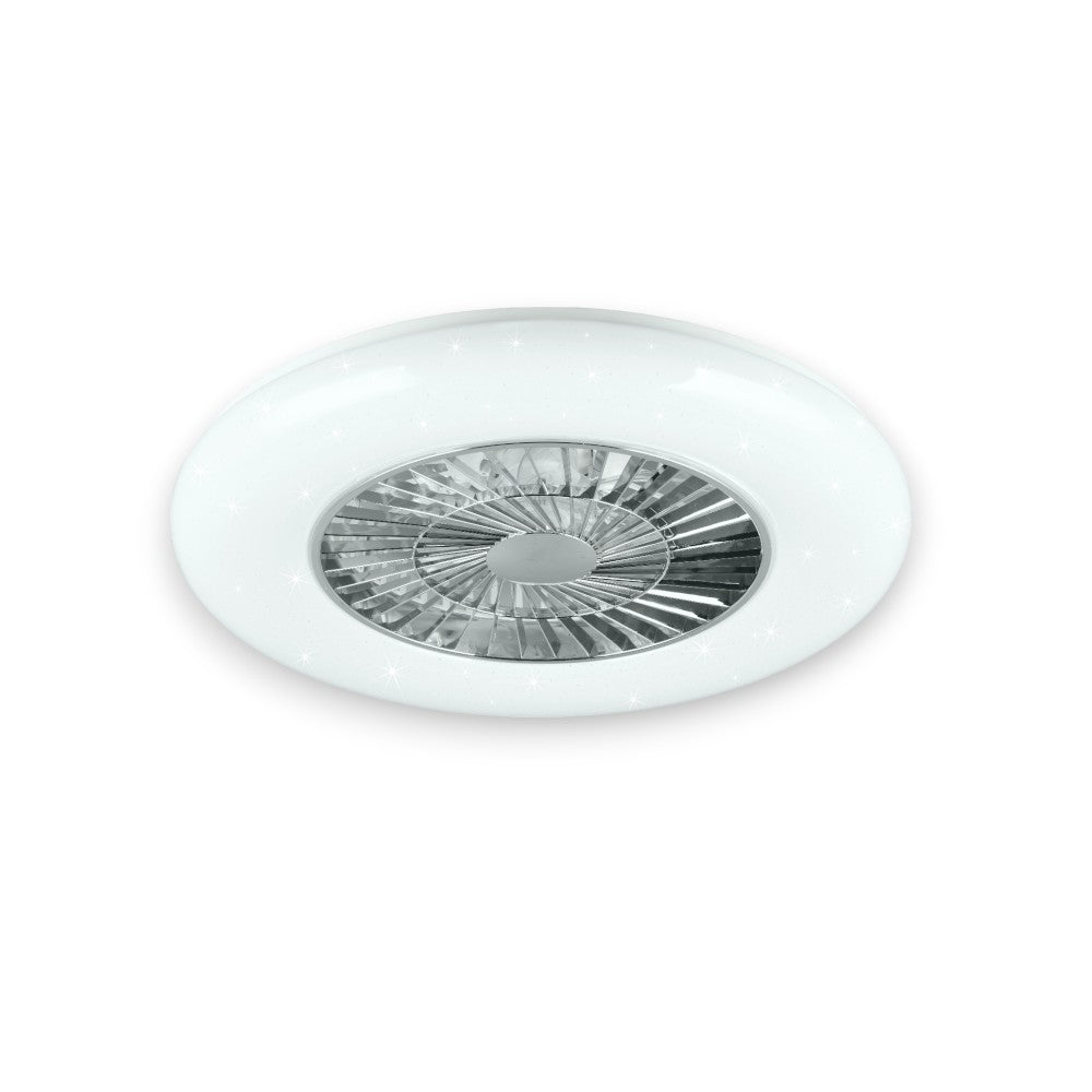 Ventilatore plafoniera con tre modalità luce led a soffitto con ventilatore e telecomando diametro 60 cm