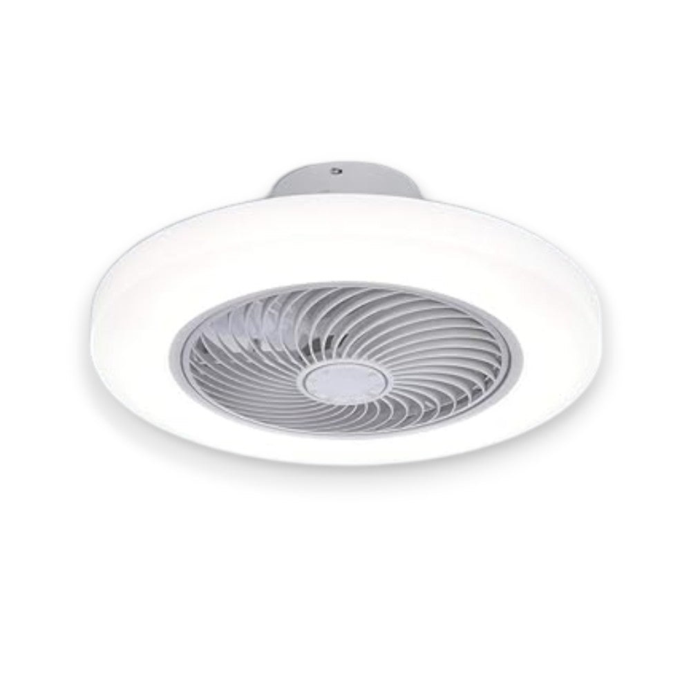 Plafoniera led con ventilatore 20w a 5 pale e 6 velocità aria calda e fredda con telecomando