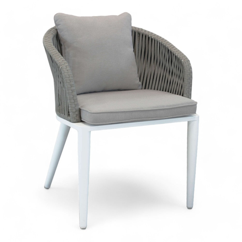 Sedia poltrona in alluminio con cuscini NEVADA