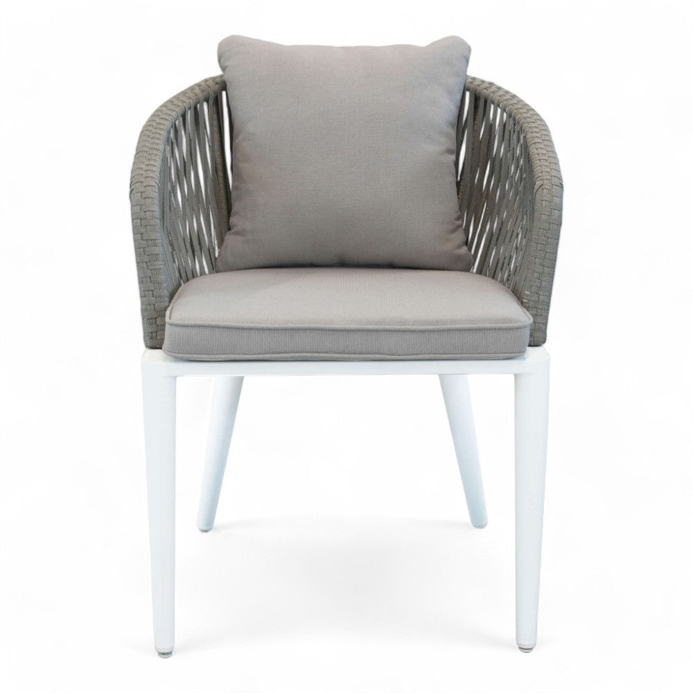 Sedia poltrona in alluminio con cuscini NEVADA