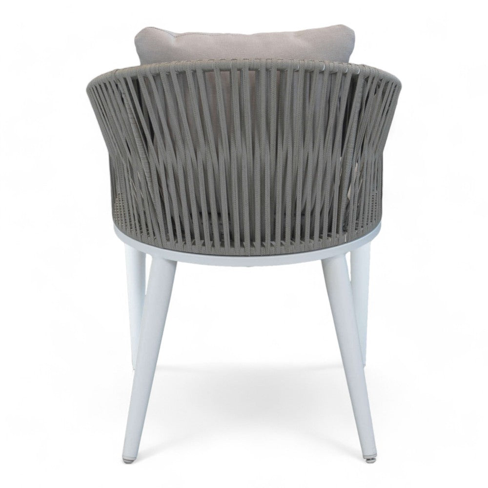 Sedia poltrona in alluminio con cuscini NEVADA