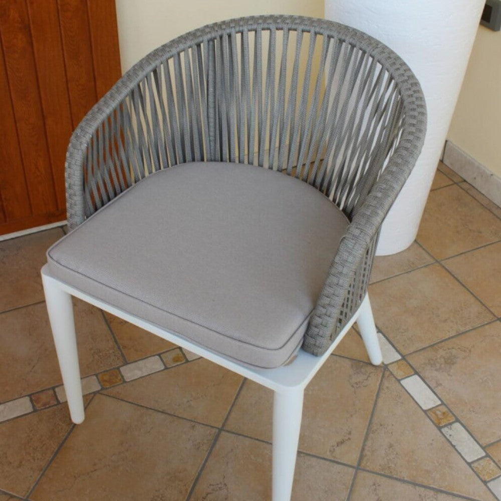 Sedia poltrona in alluminio con cuscini NEVADA