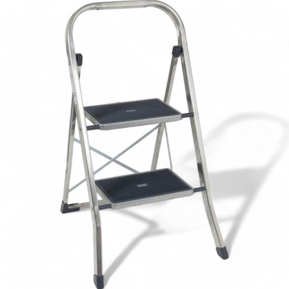 Sgabello Joker in alluminio con gradini 30x20 cm ricoperti in gomma antiscivolo