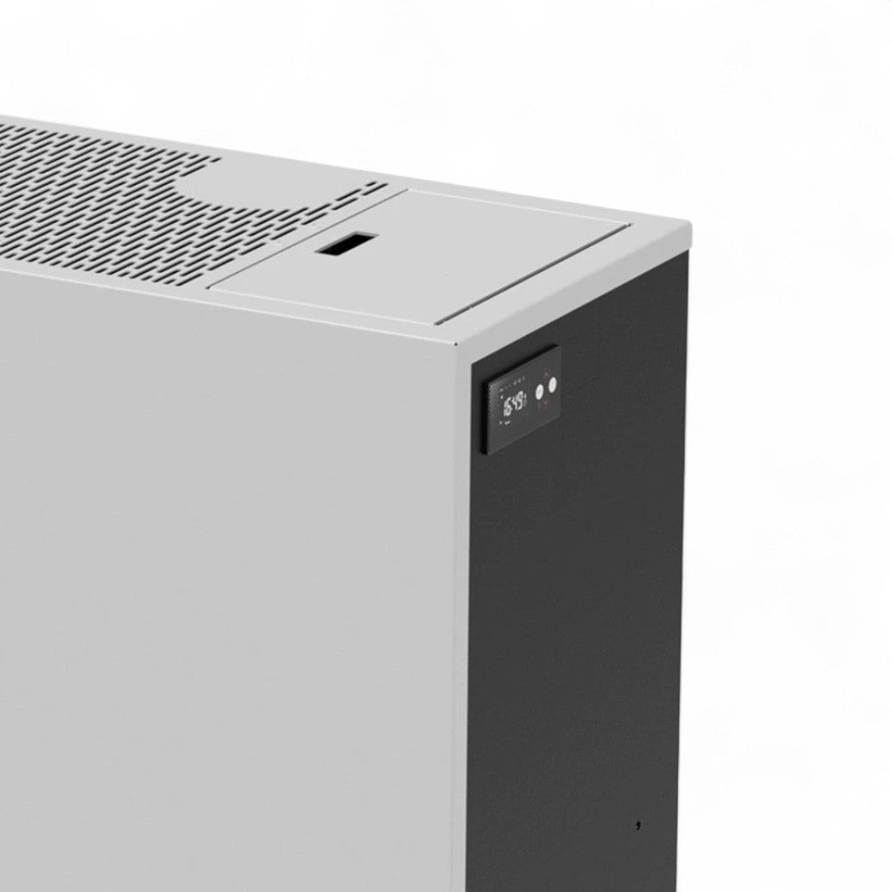 Stufa a pellet in acciaio 5,5 Kw A+ con raccordo uscita fumi posteriore o superiore Queen Slim 5