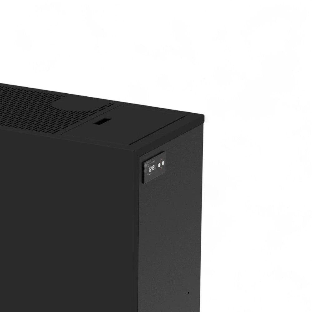 Stufa a pellet in acciaio 5,5 Kw A+ con raccordo uscita fumi posteriore o superiore Queen Slim 5