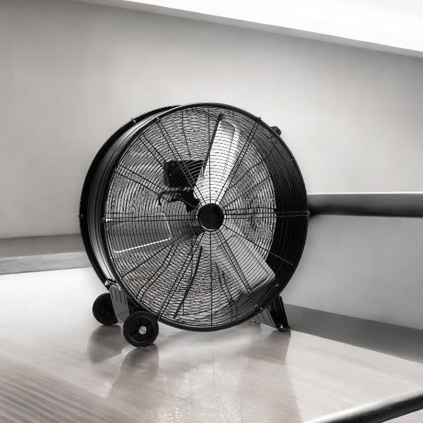 Ventilatore industriale da terra diametro 60 cm alta velocità con ruote di spostamento 220V-50Hz