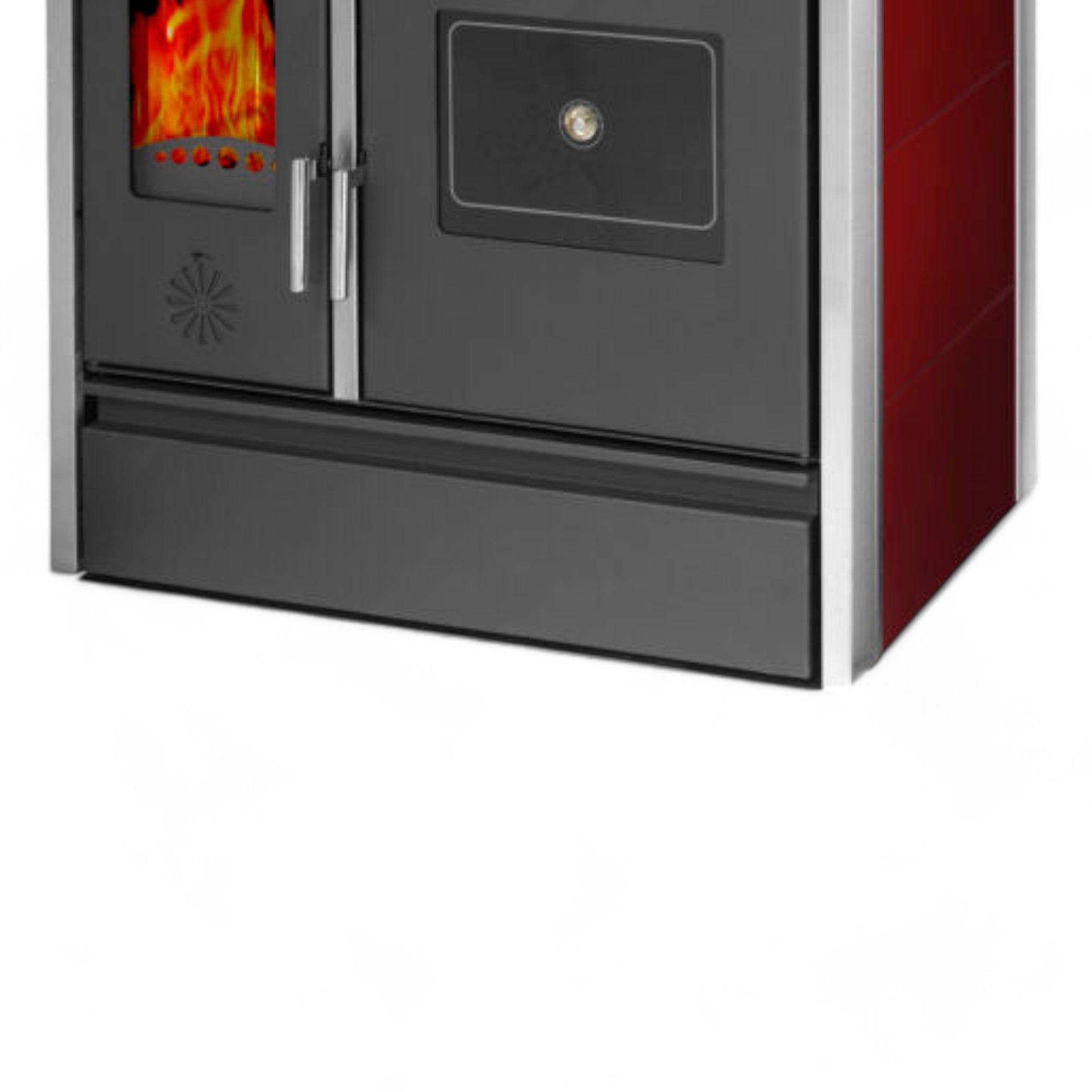 Wood Stove with Oven Steel structure 11.19 kW Exclusive Inox