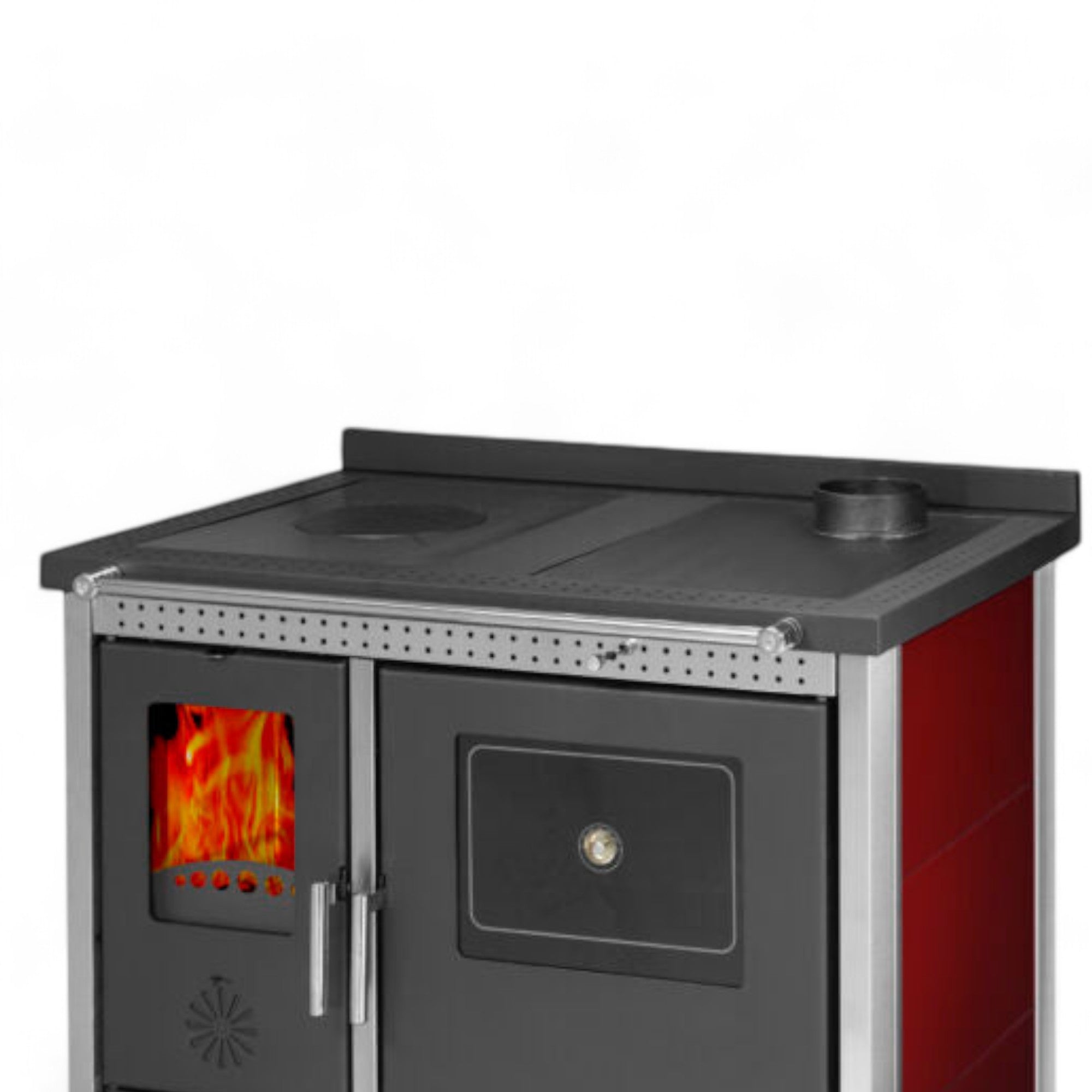 Wood Stove with Oven Steel structure 11.19 kW Exclusive Inox