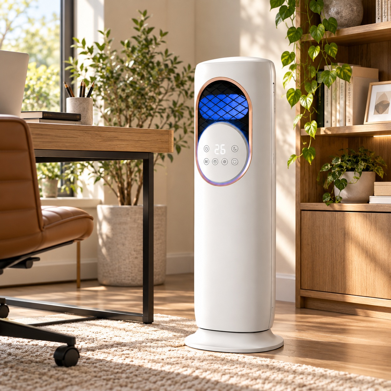 Termoventilatore caldo freddo e umidificatore 1800W con telecomando
