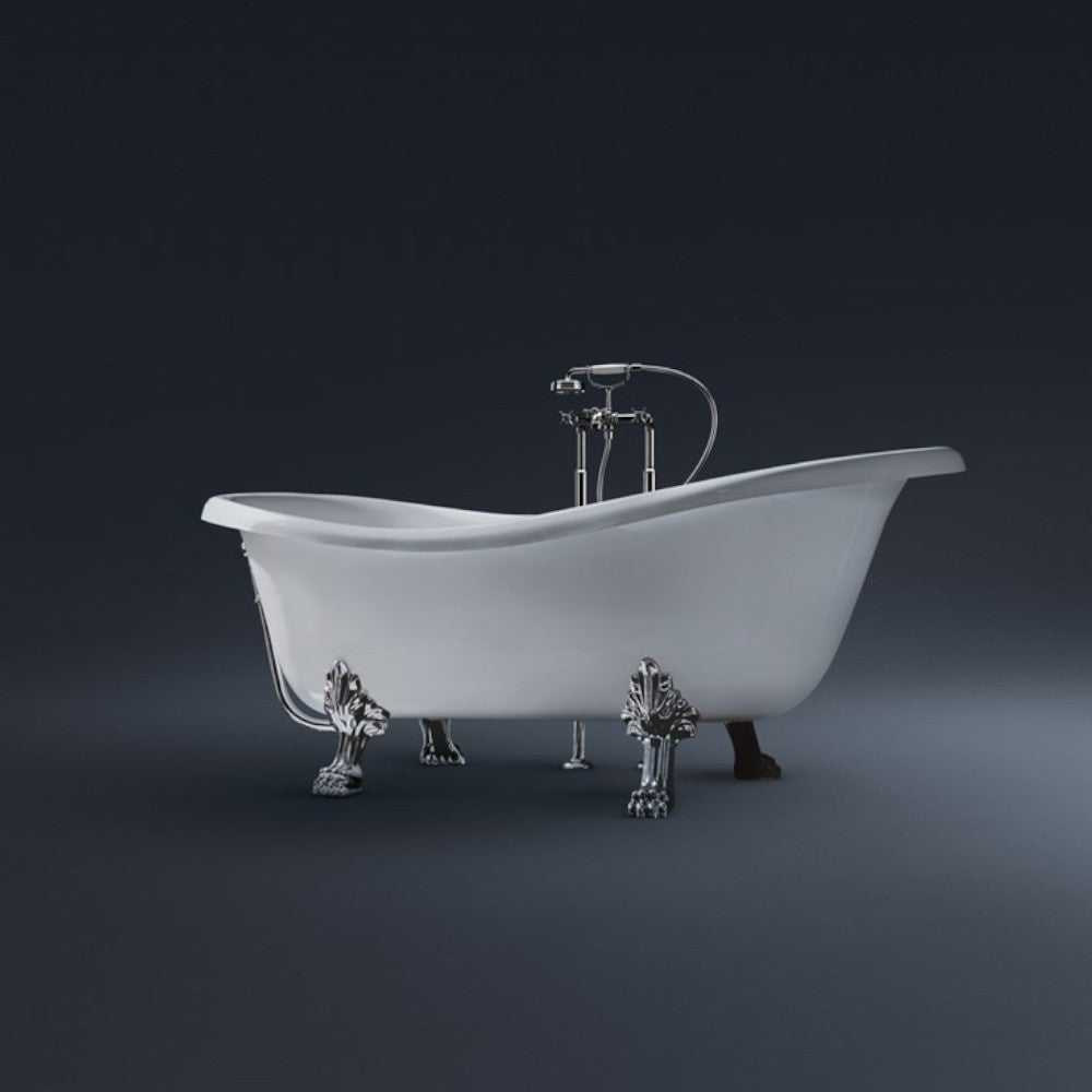 Vasca da bagno epoca solo guscio realizzata in metracrilato 170x80xH72/61