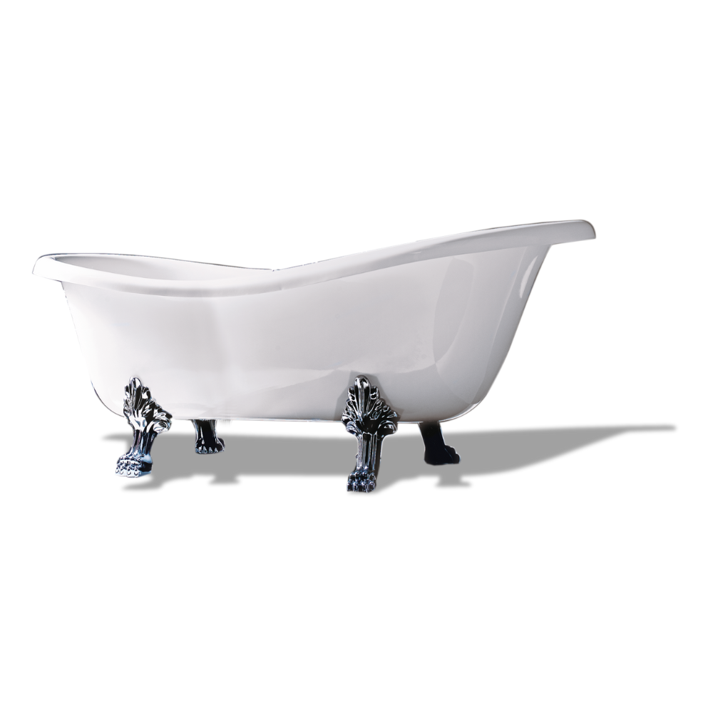 Vasca da bagno epoca solo guscio realizzata in metracrilato 170x80xH72/61