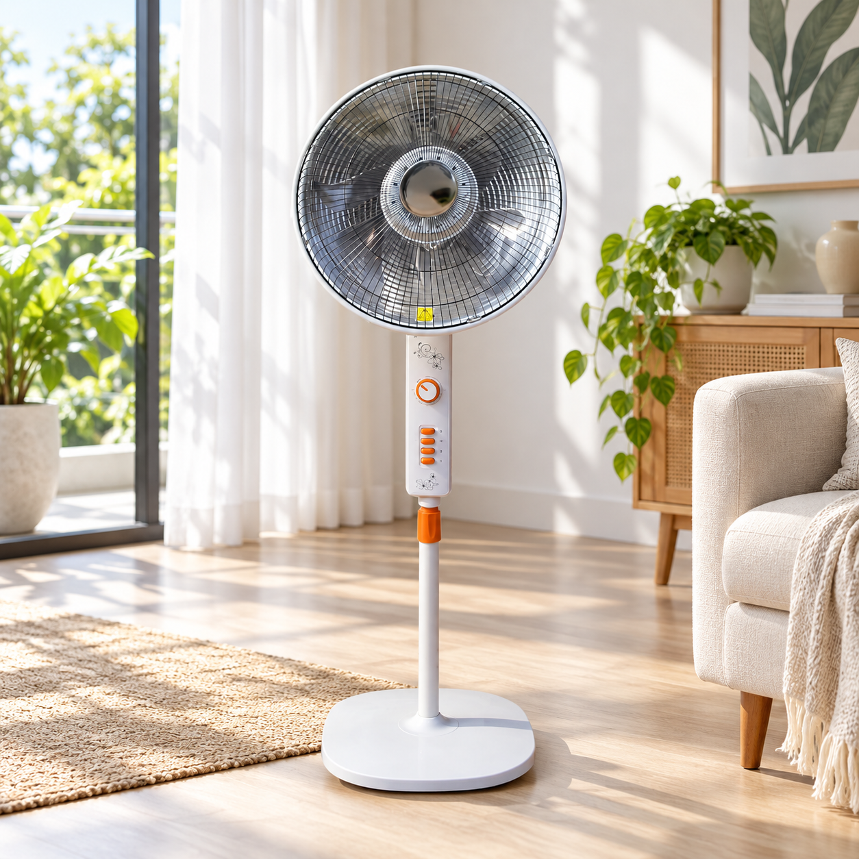 Stufa elettrica 900W riscaldatore al carbonio con parabola Ø45 cm Crystal
