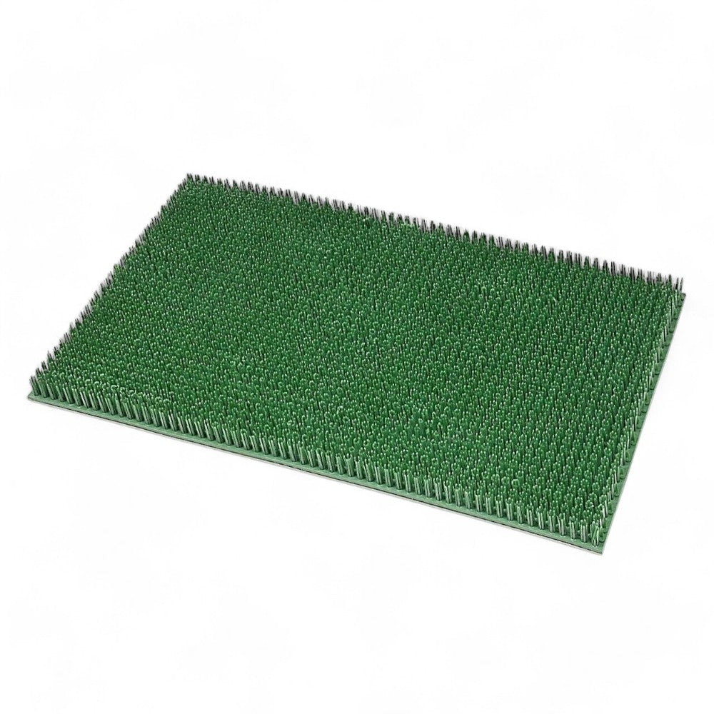 Zerbino verde drenante politene effetto erba ingresso giardino terrazzo spessore 23 mm potere pulente alto 40x70 cm