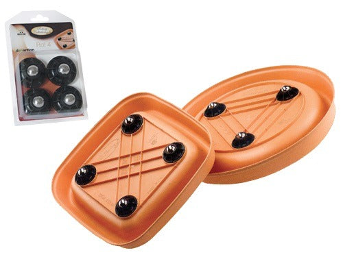 Ruote di ricambio per sottovasi Rol4 confezione 4 pezzi GDM