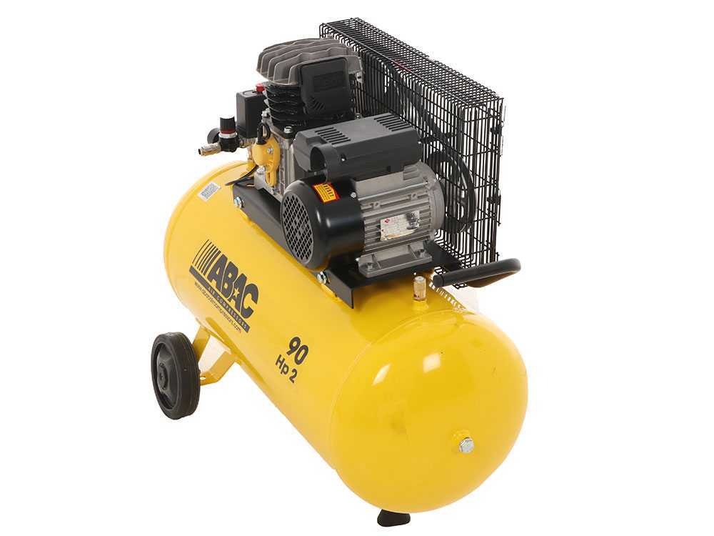 Compressore a cinghia aria compressa bicilindrico coassiale base line Abac 90 lt