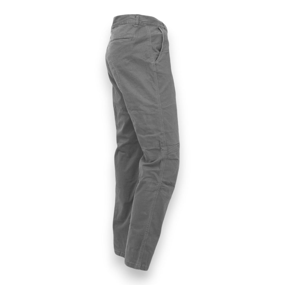 Pantalone da lavoro grigio effetto consumato delave con tasche multiple tessuto elasticizzato rinforzato slim fit