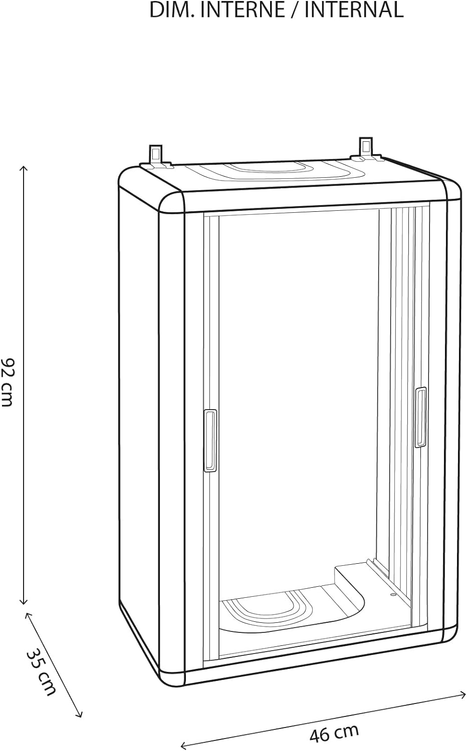 Armadio copricaldaia apertura a serranda himalaya easy roll bianco