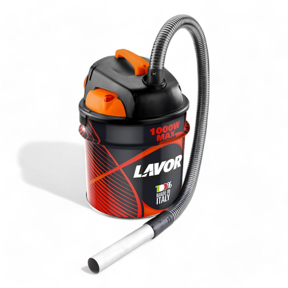 Aspiracenere elettrico potente silenzioso scuotifiltro capienza 18 litri 800 watt fusto acciaio filtro lavabile