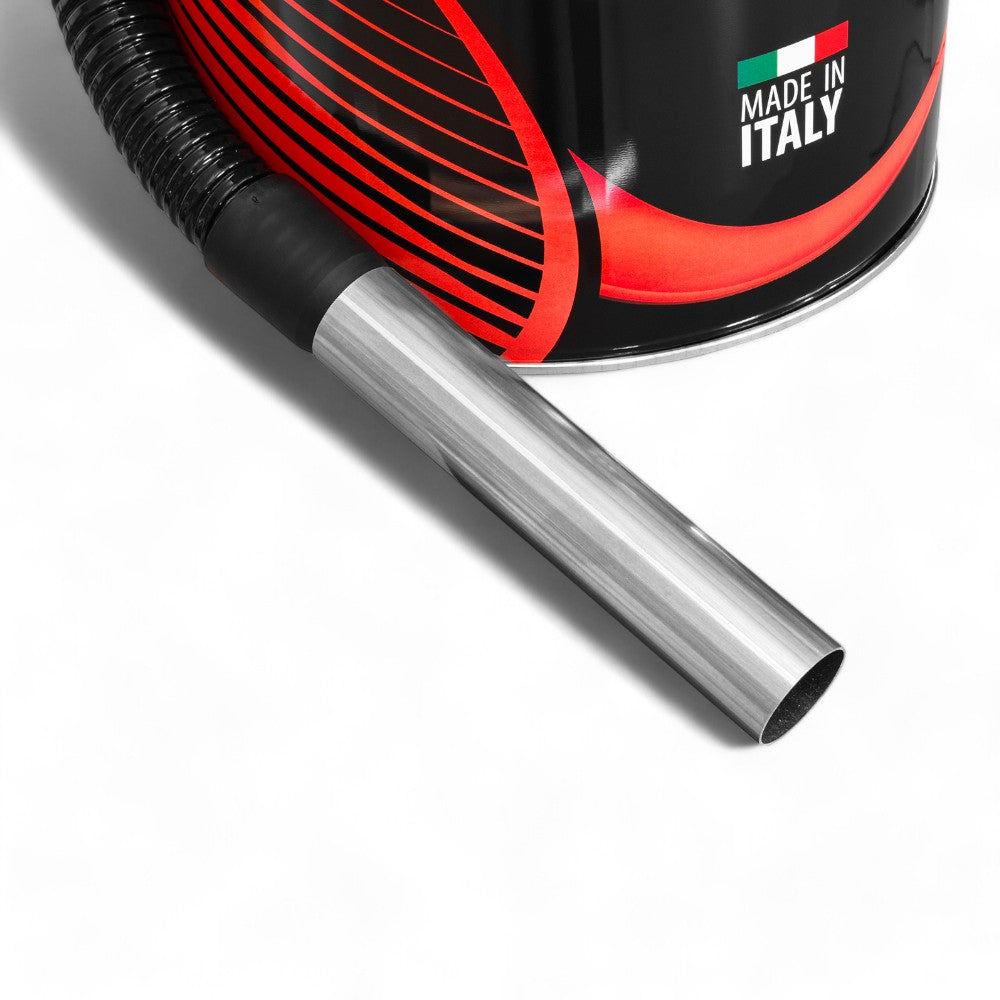 Aspiracenere elettrico potente silenzioso scuotifiltro capienza 18 litri 800 watt fusto acciaio filtro lavabile