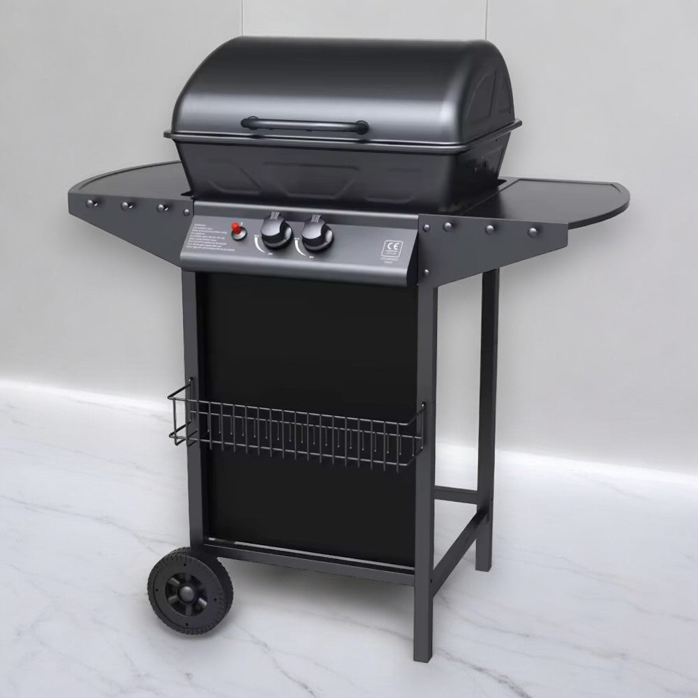 Barbecue a gas due fuochi per esterno 91,3x46xH102