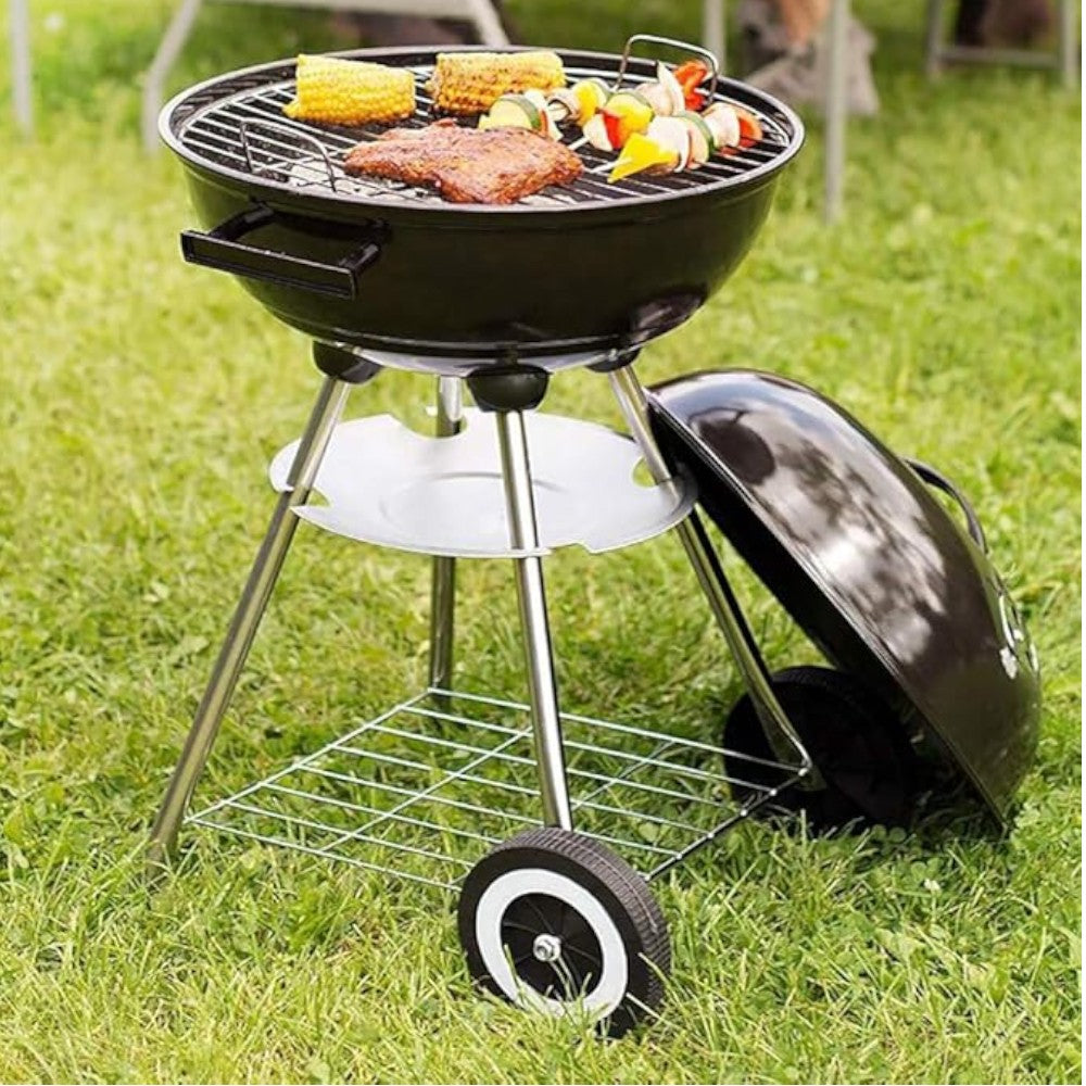 Barbecue a carbone miami da esterno con lamiera in acciaio 44x44xH71 cm