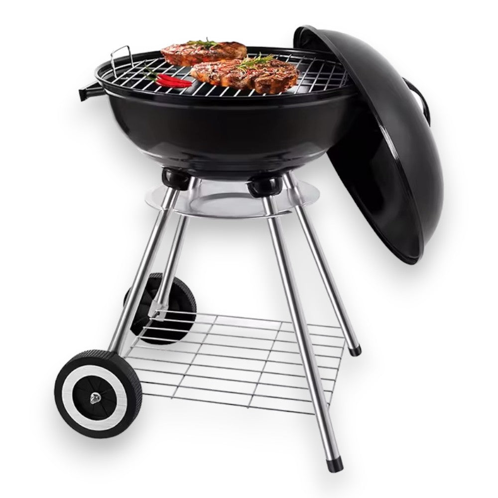 Barbecue a carbone miami da esterno con lamiera in acciaio 44x44xH71 cm