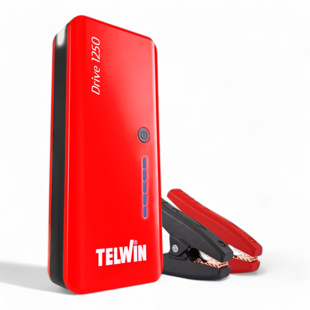 Avviatore di emergenza per auto power bank drive 9000 mAh con torcia e attacchi USB