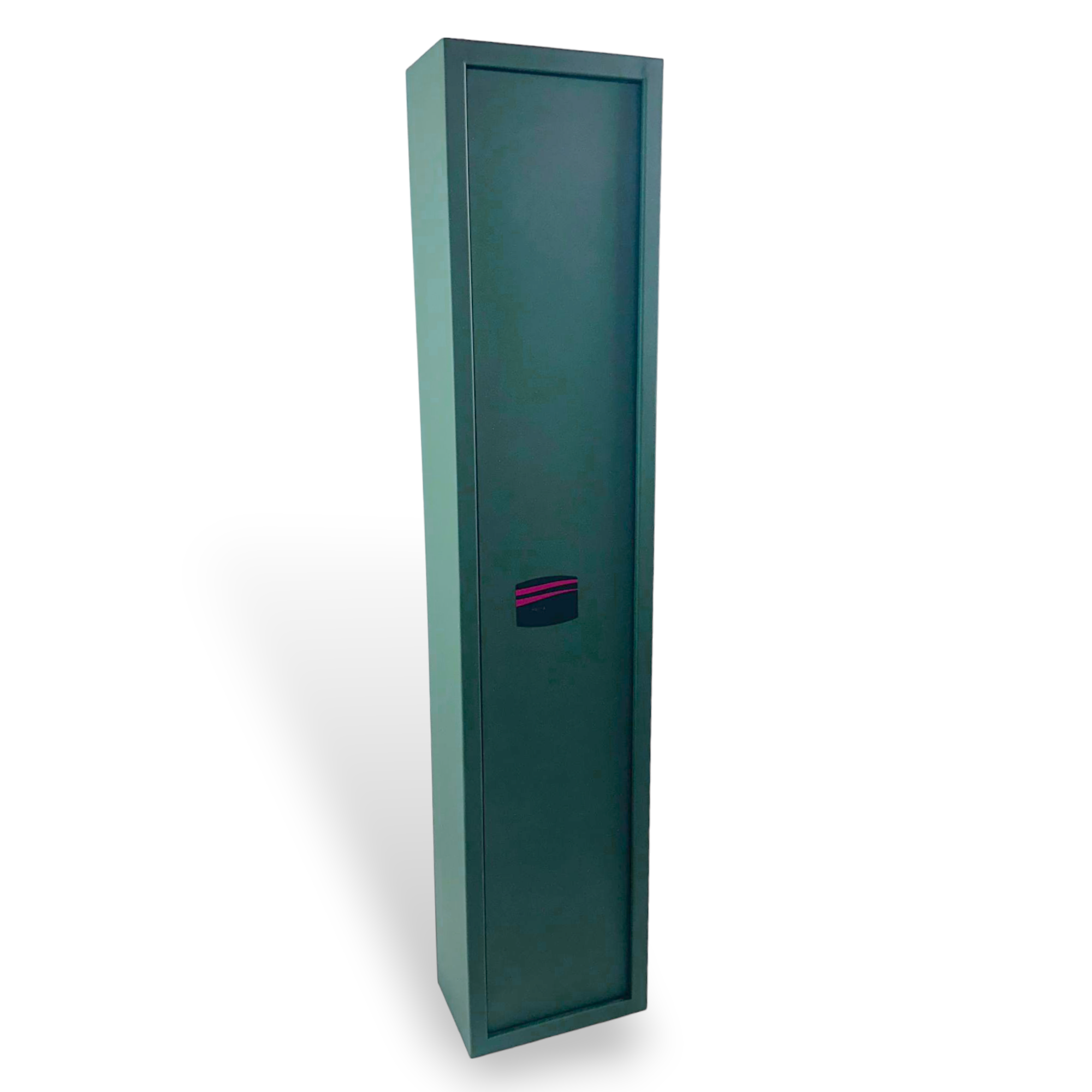 Armadio portafucili 5 posti in acciaio verde militare con cassaforte tesoretto interno STARK S5001T