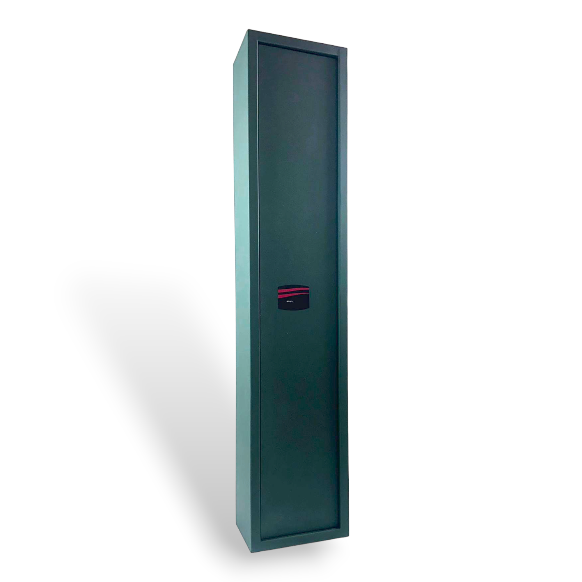 Armadio portafucili 5 posti in acciaio verde militare con cassaforte tesoretto interno STARK S5001T