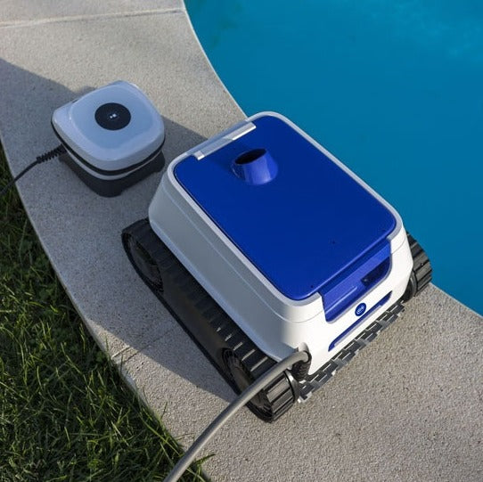Robot puliscifondo con doppio motore ed aspirazione ciclonica per piscinae ER230 GRE