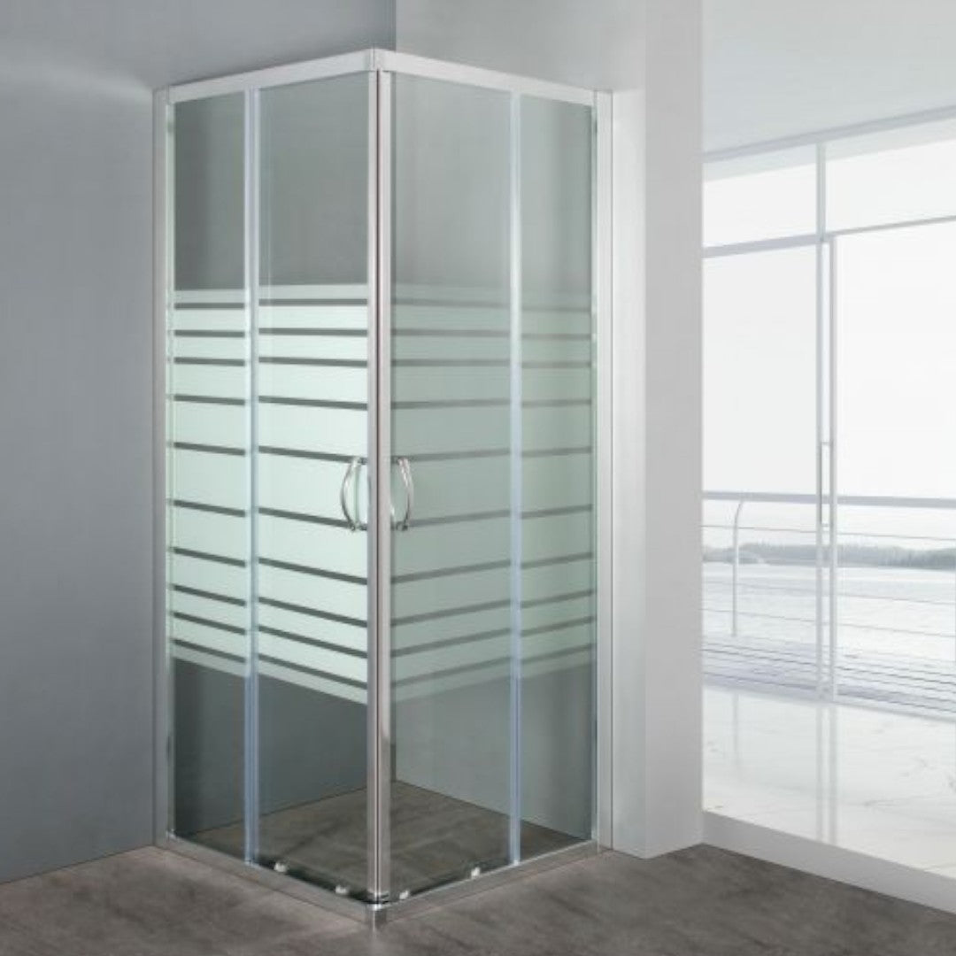 Box doccia in Vetro con 2 ante scorrevoli modello VIOLA 68x88xH190 cm