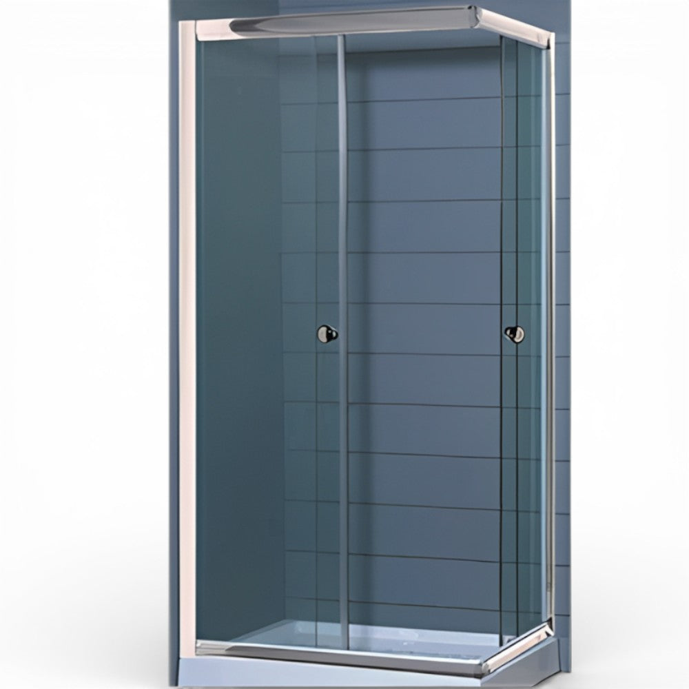 Box doccia in vetro con 2 ante scorrevoli modello GIRASOLE 68x88xH190 cm