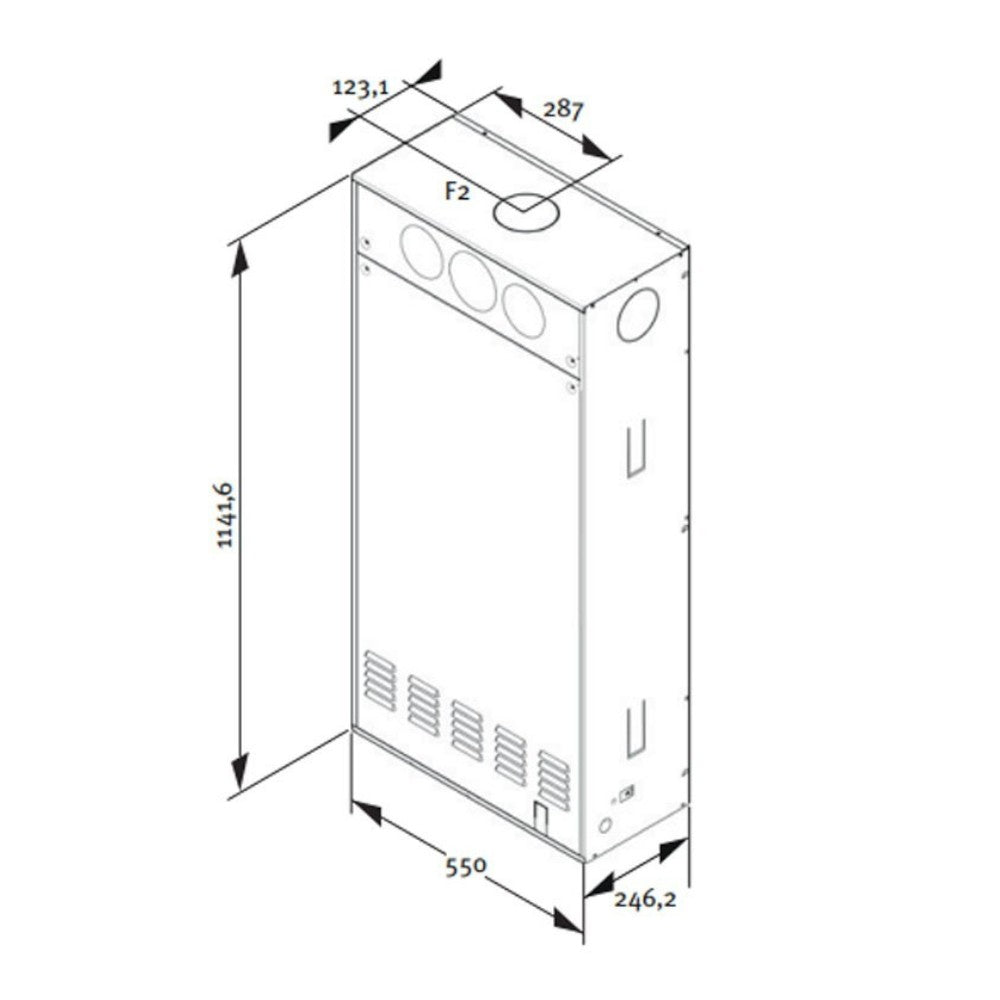 Caldaia a condensazione da incasso 26 Kw A con preriscaldo e sistema Aquaspeed® metano SpazioZero 4 Condensing
