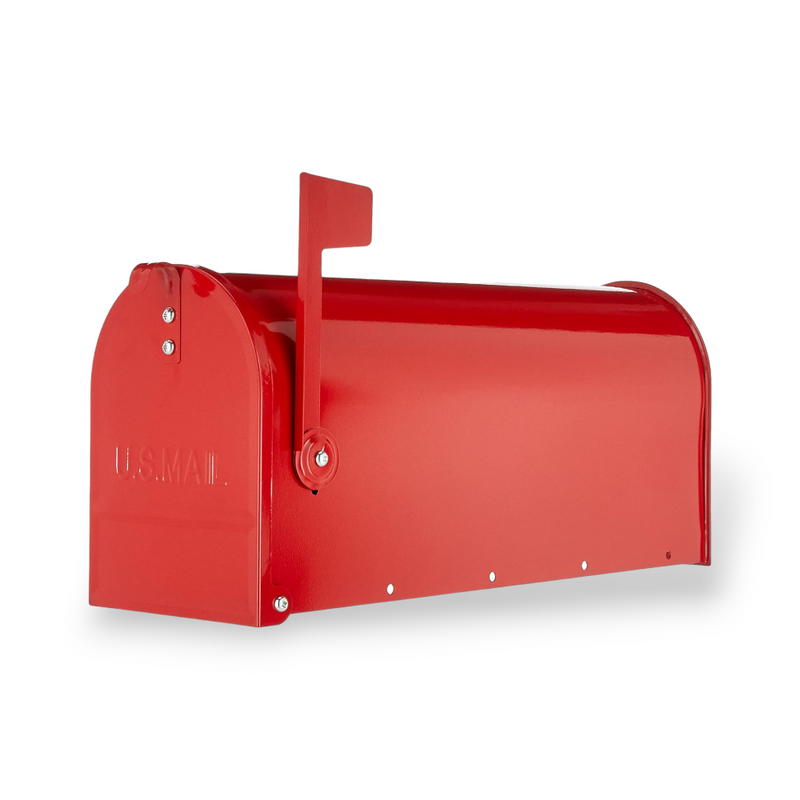 Cassetta postale in lamiera zincata stile americano Alubox America rossa