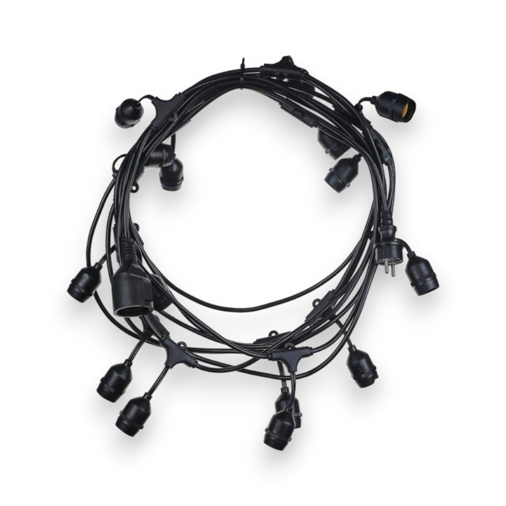 Catena 9 mt portalampade con 15 attacchi max 230W totali Century Fiesta