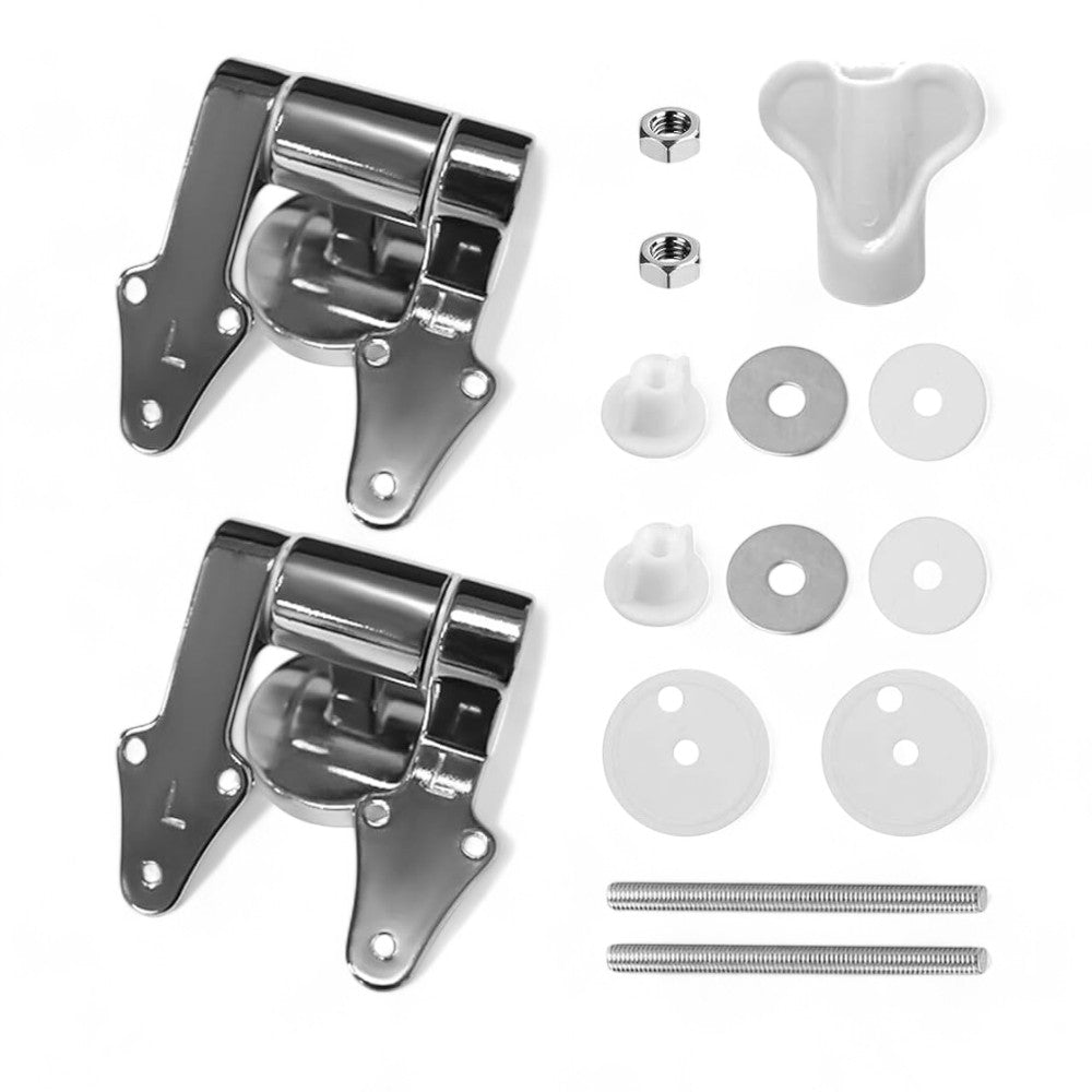 Cerniere di ricambio metallo per sedili WC con chiusura rallentata robuste e resistenti per bagno moderno