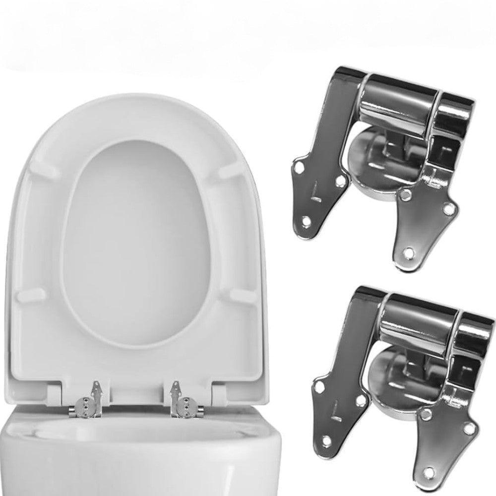 Cerniere di ricambio metallo per sedili WC con chiusura rallentata robuste e resistenti per bagno moderno