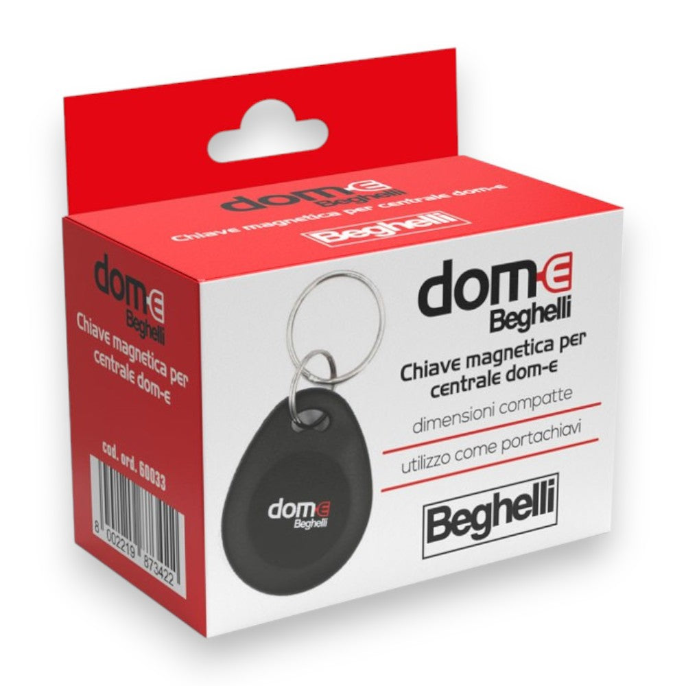 Chiave magnetica portachiavi per allarme DOM-E con sistema di codifica sicuro