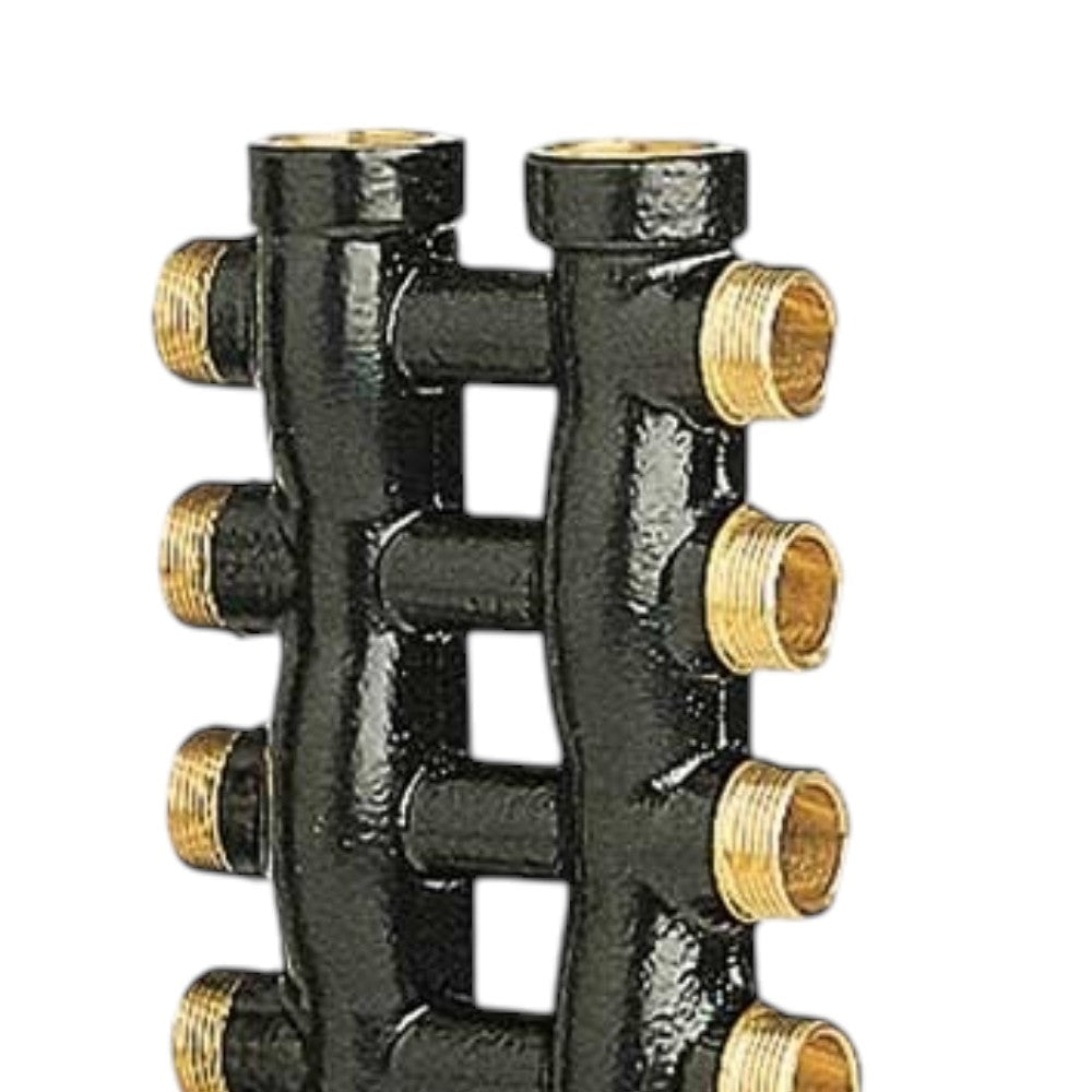 Collettore complanare maschio femmina 3/4 pollici 8x8 vie interasse uscite 50 mm uscite laterali 1/2 pollici