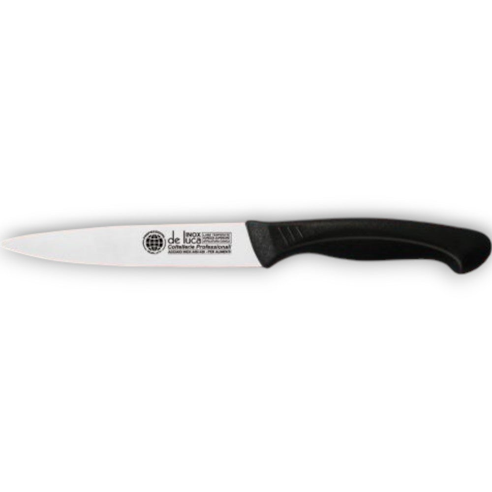 Coltello spelucchino cucina lama acciaio inox 11 cm manico ergonomico polipropilene antiscivolo resistente