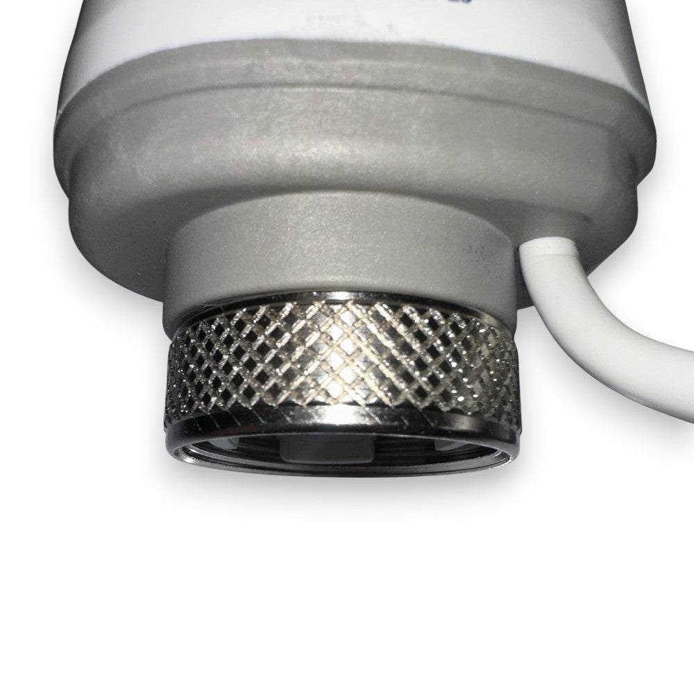 Comando elettrotermico con microinterruttore per valvole di zona 230v con chiusura automatica