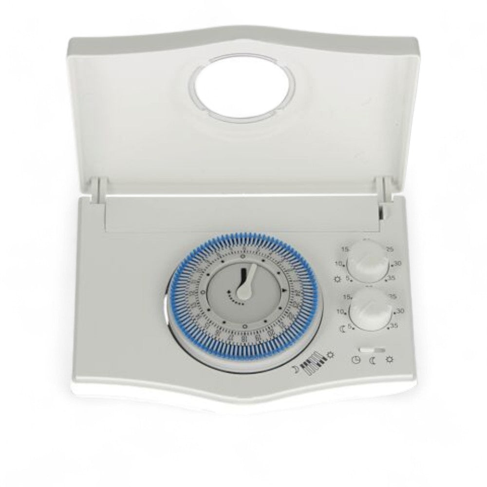 Cronotermostato ambiente elettronico con programmazione analogica BATTERY ELECTRONIC