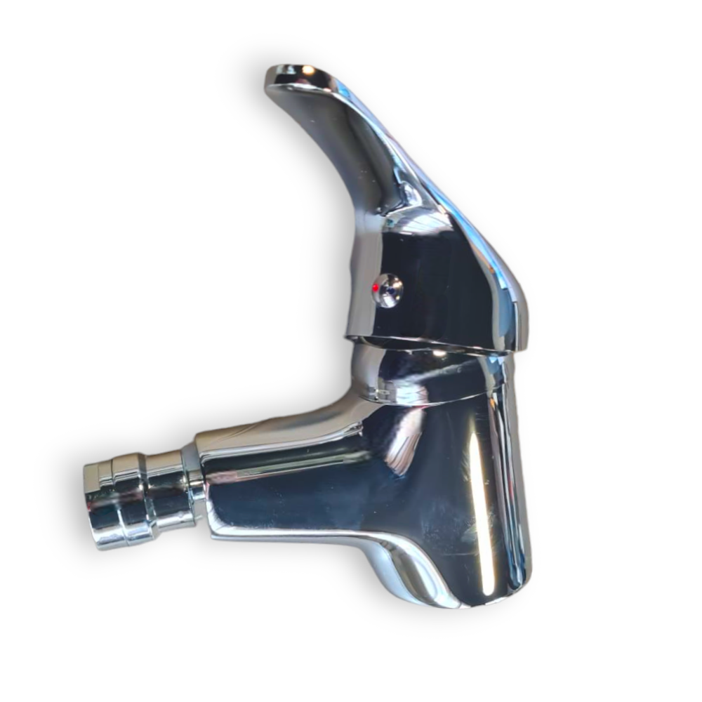 Rubinetto miscelatore in ottone cromato con piletta e tubi flessibili Agliaia