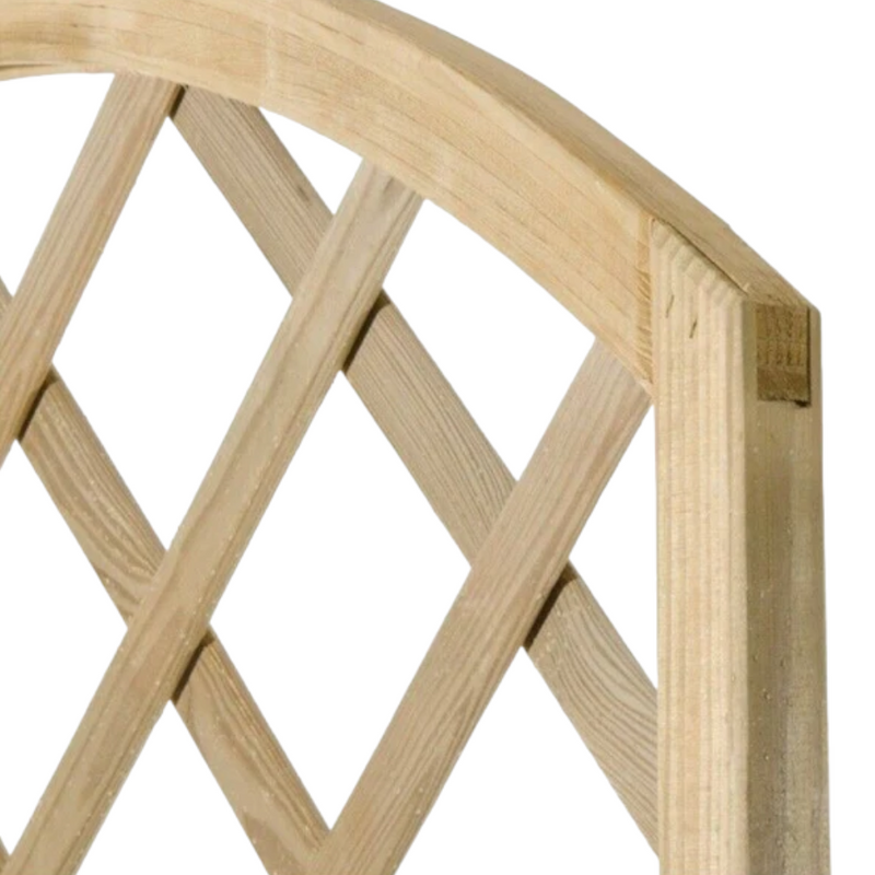 Pannello grigliato in legno di pino impregnato modello arco 90 X 180 Forest