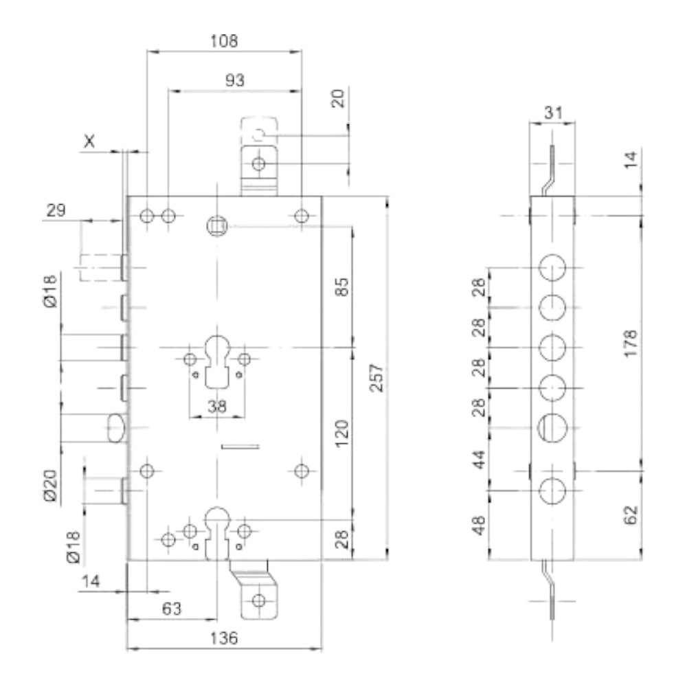 Serrature per porte blindate con doppio cilindro europeo Cipierre