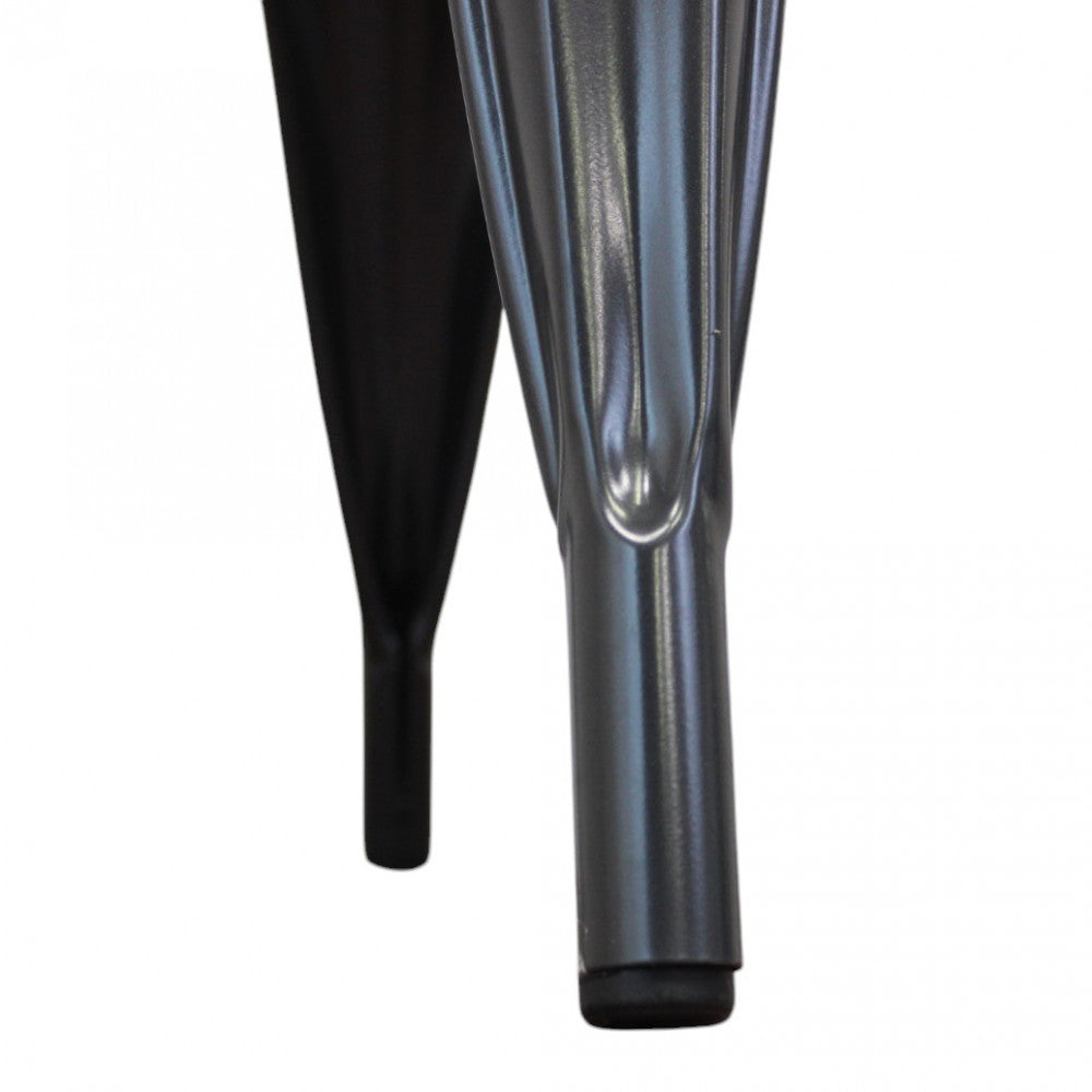 Sedia da interno in metallo resistente 35x45xH85 cm con design ergonomico Lola