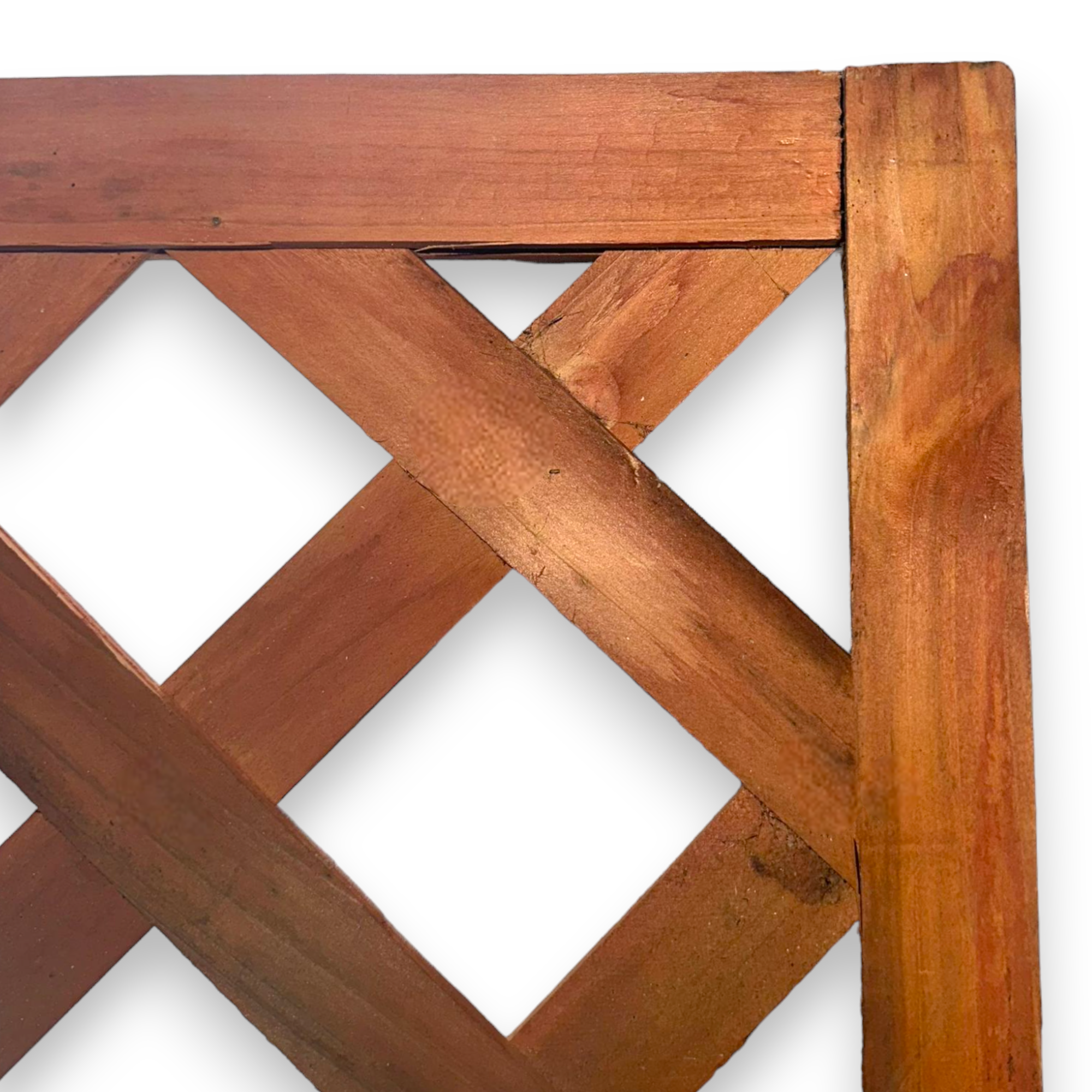 Traliccio pannello grigliato in legno 90x180 cm recinzione da giardino balcone con foro ovale ornamentale