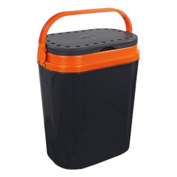 Frigo passivo da campeggio portatile 12 litri 30x20x40 cm nero e arancione Solaris Orange Giò Style