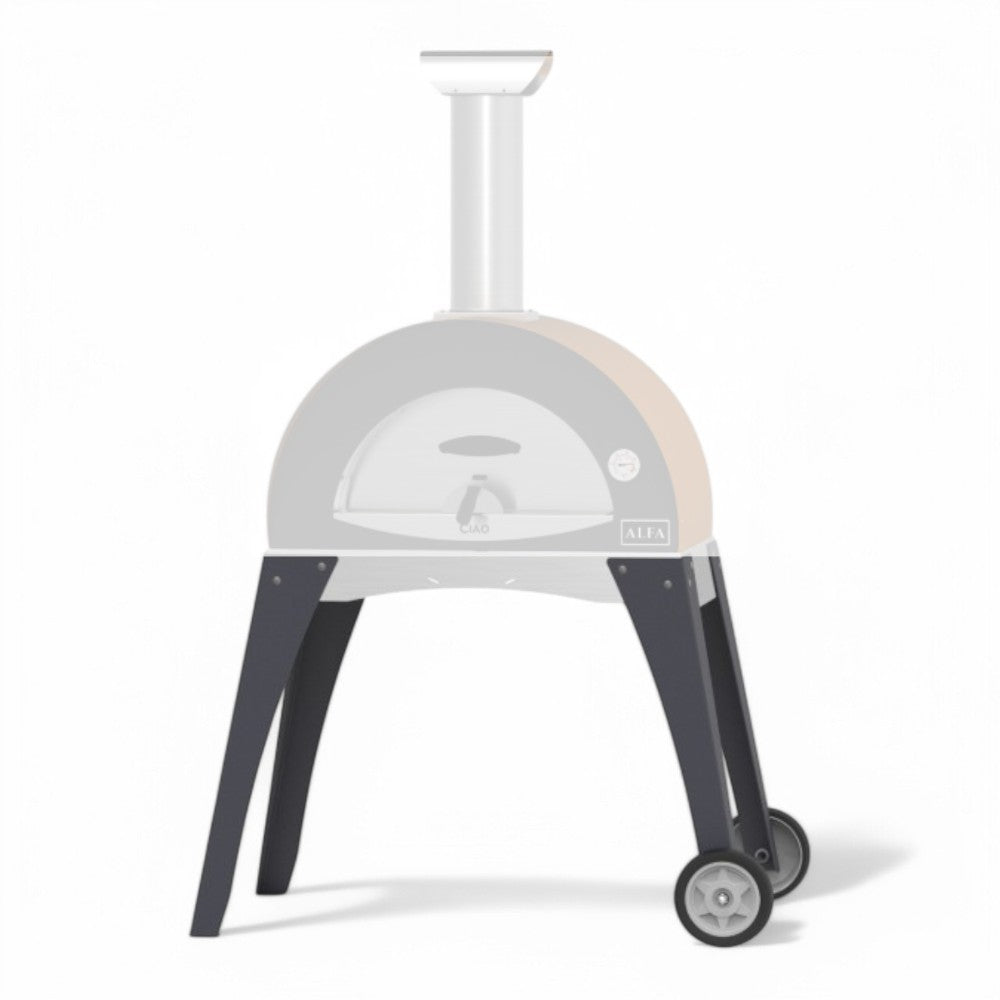 Base per forno Ciao in acciaio con 2 ruote 118x85xH63 cm