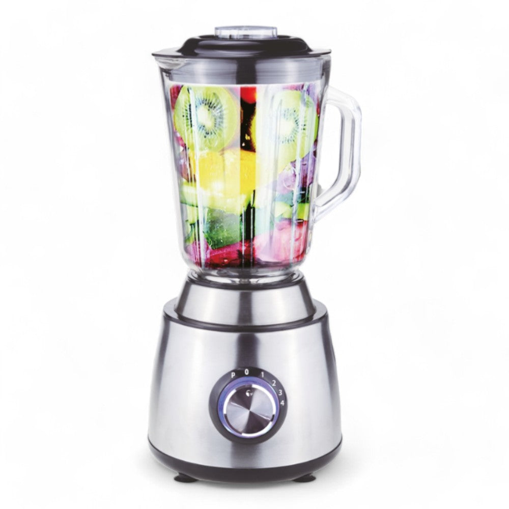 Frullatore e tritatutto 280 Watt con boccale in vetro da 1.50L  e lama in acciaio inox